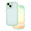 Hullám tok iPhone 15 Pro Max 6,7" zöld tok