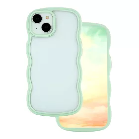 Hullám tok iPhone 15 Pro Max 6,7" zöld tok