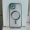Színes Króm Mag tok iPhone 16 6,1" zöld-5907457787940 10 kép
