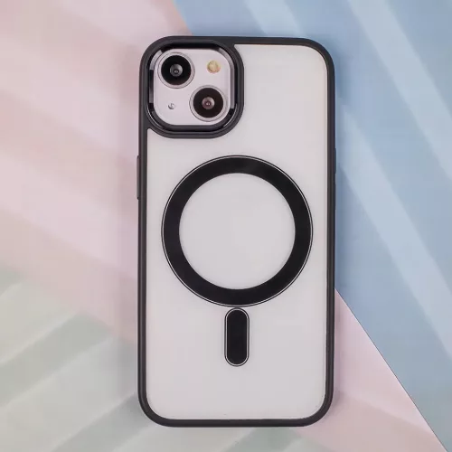Satin Clear Mag tok iPhone 16 Pro Max 6,9" fekete-5907457788824 3 kép