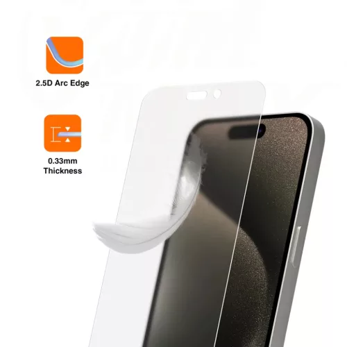 Vmax matt 0.33 mm áttetsző üvegfólia iPhone 16 Plus 6,7"-hoz üveg-6976757303920 6 kép