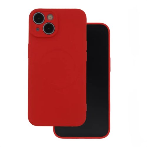 Egyszínű piros mágneses tok iPhone 16 6,1"-hez tok-5907457795488 1 kép