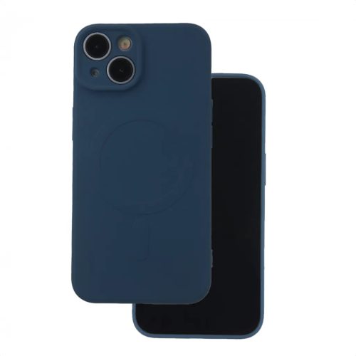 Egyszerű Színű Mágneses tok iPhone 16 6,1" sötétkék tok-5907457795648 1 kép