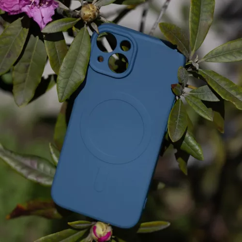 Egyszerű Színes Mag tok iPhone 16 Pro Max 6,9" sötétkék tok-5907457795679 8 kép