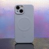Egyszerű színű mágneses tok iPhone 16 6,1" világoskék tok-5907457795686 7 kép