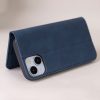 Velúr fliptok Motorola Moto E13-hoz, sötétkék tok-5907457799431 5 kép