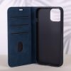 Velúr fliptok Motorola Moto E13-hoz, sötétkék tok-5907457799431 6 kép