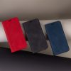 Velúr fliptok Motorola Moto E13-hoz, sötétkék tok-5907457799431 10 kép