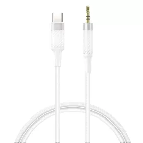 XO kábel audio NB-R279B USB-C - jack 3,5mm 1,0m fehér,