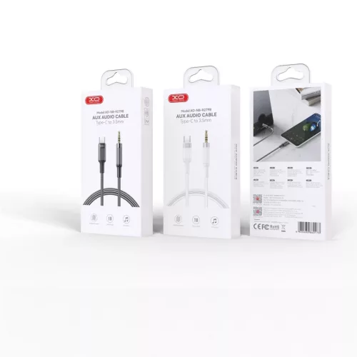 XO kábel audio NB-R279B USB-C - jack 3,5mm 1,0m fehér,-6920680860203 2 kép