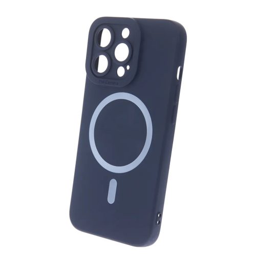 Szilikon mágneses tok iPhone 16 6,1" sötétkék tok-5906961922243 1 kép