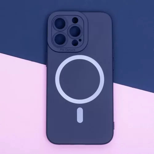 Szilikon Mag tok iPhone 16 Pro Max 6,9" sötétkék tok-5906961922281 4 kép
