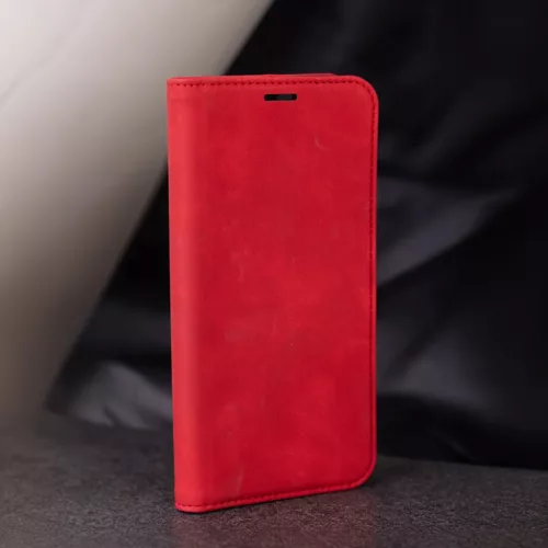 Piros bőrhatású fliptok Samsung Galaxy A16-hoz tok-5906961924247 8 kép