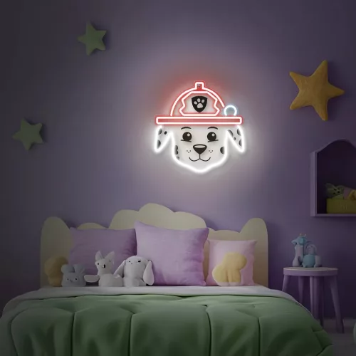 Függő neon LED Mancs Őrjárat plexin - Marshall OW-130646-5902983629580 7 kép