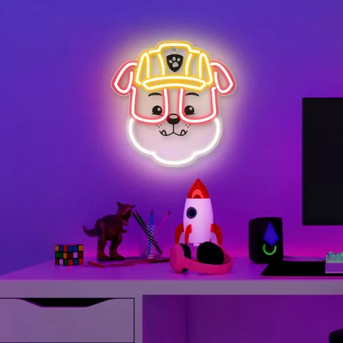 Függő neon LED Mancs őrjárat plexin - Rubble OW-130446-5902983629542 2 kép