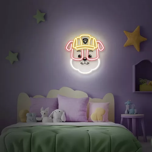 Függő neon LED Mancs őrjárat plexin - Rubble OW-130446-5902983629542 6 kép