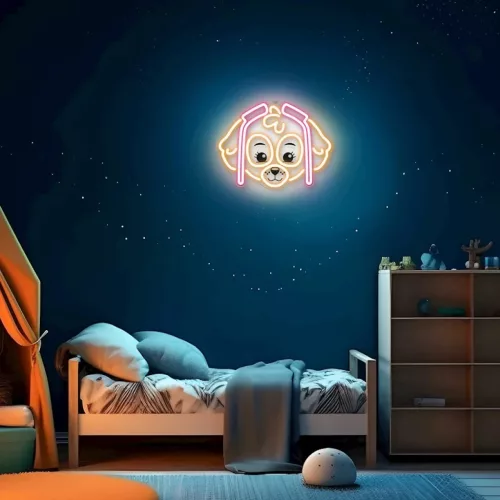 Neon LED lógó Paw Patrol plexin - Skye OW-130546-5902983629566 5 kép