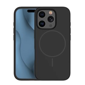 Vékony szilikon Mag tok iPhone 13 Pro 6,1" fekete tok
