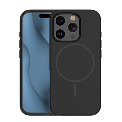 Szilikon Vékony Mag tok iPhone 14 6,1" fekete tok-5906961964977 7 kép