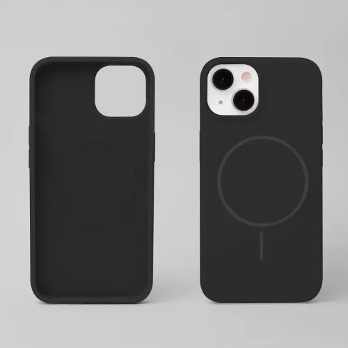 Szilikon Vékony Mag tok iPhone 14 Pro 6,1"-ra fekete tok-5906961965004 2 kép