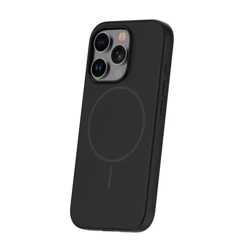 Szilikon Vékony Mag tok iPhone 14 Pro 6,1"-ra fekete tok-5906961965004 3 kép