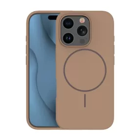 Szilikon Vékony Mag tok iPhone 13 6,1"-hez barna