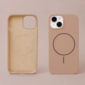 Szilikon Vékony Mag tok iPhone 13 6,1"-hez barna-5906961965523 2 kép