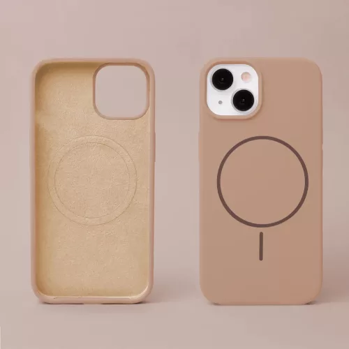 Szilikon Vékony Mag tok iPhone 13 6,1"-hez barna-5906961965523 2 kép