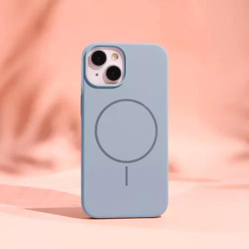 Szilikon Vékony Mag tok iPhone 16 6,1"-hez világoskék-5906961966124 4 kép