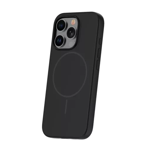 iPhone 17 Pro Max tok Silicone Thin Mag fekete tok-5907504520698 2 kép