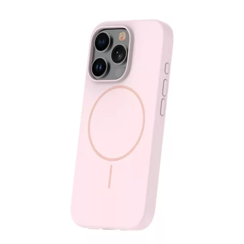iPhone 17 Air tok Szilikon Vékony Mágneses tok világos rózsaszín-5907504520797 2 kép