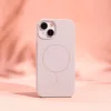 iPhone 17 Air tok Szilikon Vékony Mágneses tok világos rózsaszín-5907504520797 4 kép