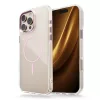 iPhone 17 Pro Max átlátszó vékony mágneses tok rózsaszín
