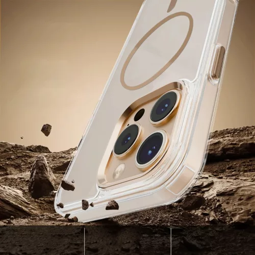 iPhone 17 Air átlátszó vékony Mag tok arany-5907504523538 5 kép