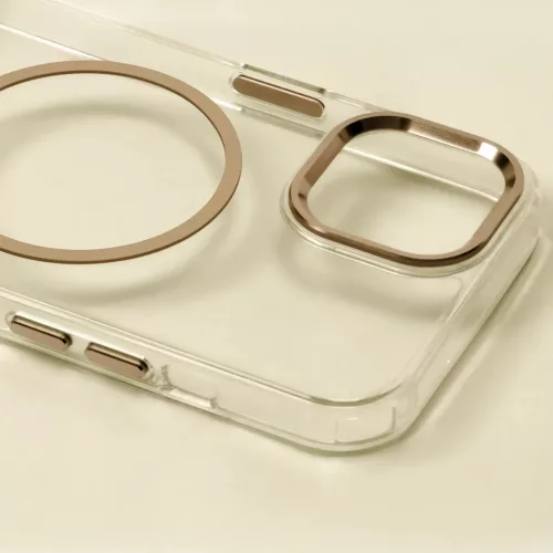 iPhone 17 Air átlátszó vékony Mag tok arany-5907504523538 8 kép