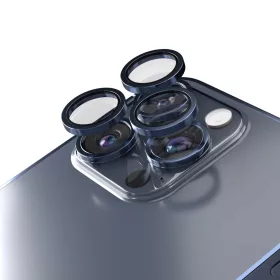   iPhone 15 Pro / 15 Pro Max kamera lencsevédő mélykék üvegfólia
