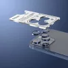 iPhone 15 Pro / 15 Pro Max kamera lencsevédő mélykék üvegfólia-5907504523880 4 kép