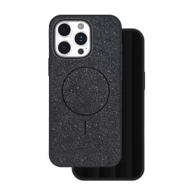 iPhone 17 6,3" fekete Glitter Thin Mag tok