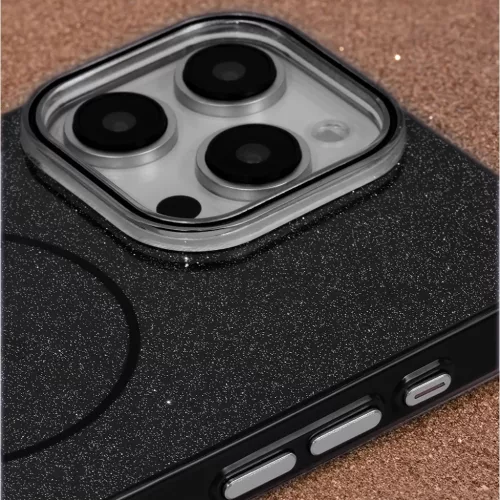  iPhone 17 Air 6,6" fekete Csillogó Vékony Mag tok-5907504525488 3 kép