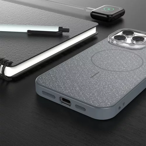  iPhone 17 Air 6,6" fekete Csillogó Vékony Mag tok-5907504525488 5 kép