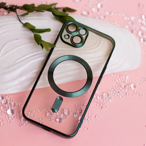  iPhone 17 Air 6,6"-hoz Zöld Szín Króm Mag tok-5907504531595 3 kép