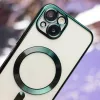  iPhone 17 Air 6,6"-hoz Zöld Szín Króm Mag tok-5907504531595 5 kép