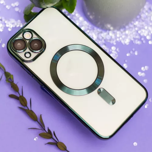  iPhone 17 Air 6,6"-hoz Zöld Szín Króm Mag tok-5907504531595 6 kép