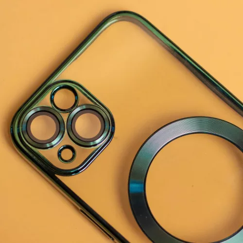  iPhone 17 Air 6,6"-hoz Zöld Szín Króm Mag tok-5907504531595 8 kép