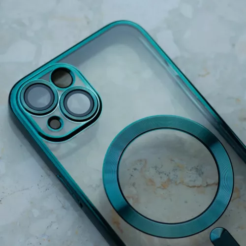  iPhone 17 Air 6,6"-hoz Zöld Szín Króm Mag tok-5907504531595 9 kép