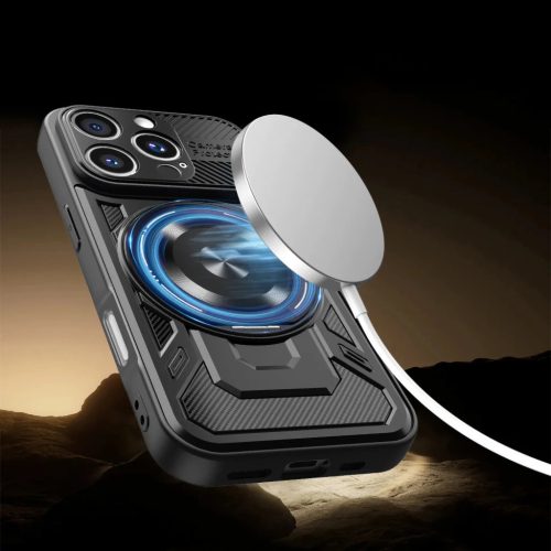 iPhone 15 6,1" Defender Armor Mag fekete tok-5907504545622 2 kép