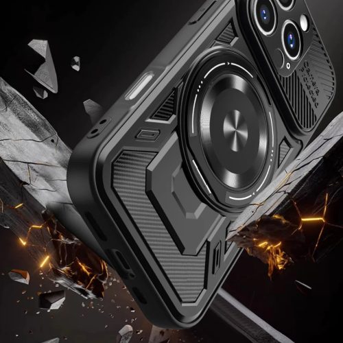 iPhone 15 6,1" Defender Armor Mag fekete tok-5907504545622 3 kép