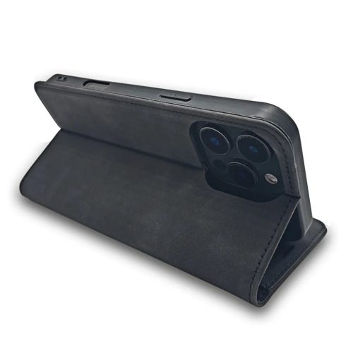 iPhone 15 6,1" Smart Suede fekete tok-5907504574257 4 kép