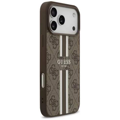  iPhone 17 Pro Max Guess 4G Printed Stripes MagSafe tok barna-3666339491437 4 kép