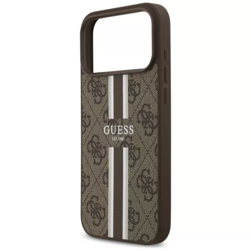  iPhone 17 Pro Max Guess 4G Printed Stripes MagSafe tok barna-3666339491437 6 kép